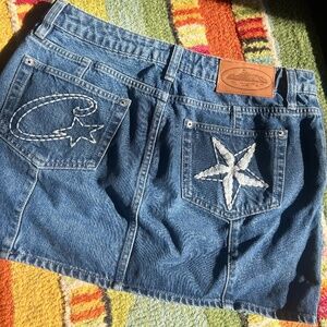 Cortiez denim mini skirt